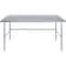 Amgood 30 in. x 72 in. Open Base Stainless Steel Metal Table WT-3072-RCB-Z - alternate 4